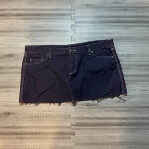 Urban Outfitters LUX Women's Purple Cut Off Denim Mini Skirt
